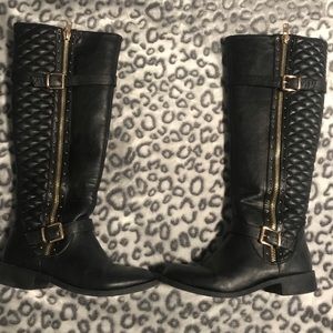 Black riding boots